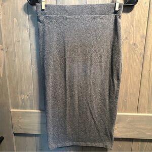 Women's Gray Jersey Knit Pencil Skirt Size Small